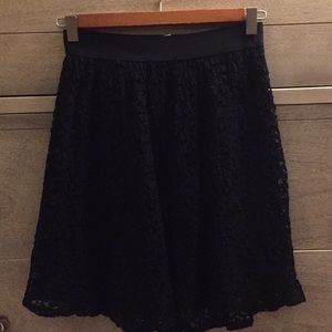 LC black lace skirt